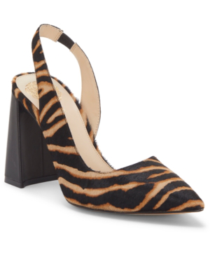 zebra slingback shoes