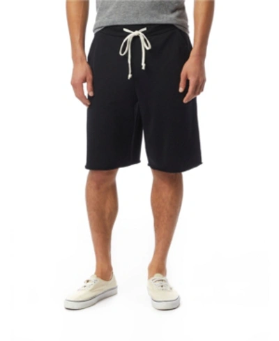 Shop Alternative Apparel Men's Victory Burnout French Terry Shorts In Black