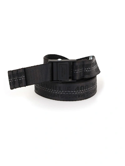 Shop Off-white Mini Industrial Belt In Black Blac