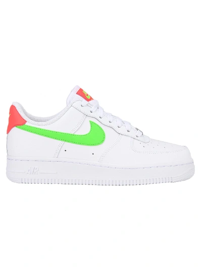 Shop Nike Su Air Force 107 In White Crimson Green