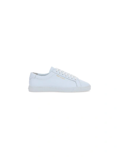Shop Saint Laurent Sneakers Andy Sneakers In Smooth Leather In Blanc Optique