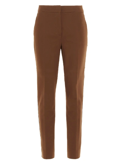 Shop Max Mara Pegno Pants In Brown