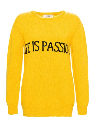 Shop Alberta Ferretti Life Is Passion Sweater In Yellow