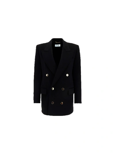 Shop Saint Laurent Jacket In Noir