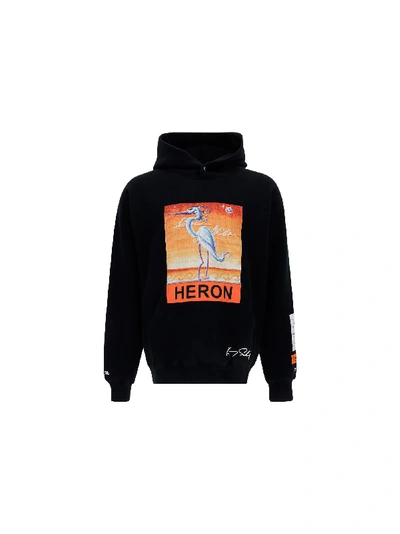 Shop Heron Preston Hoodie In Black Oran