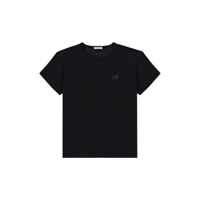 Shop Dolce & Gabbana Dolce &amp; Gabbana Cotton Tshirt In Black