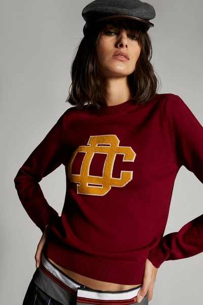 Shop Dsquared2 Women Pullover In Maroon