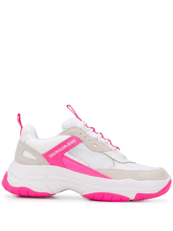 calvin klein white maya mesh