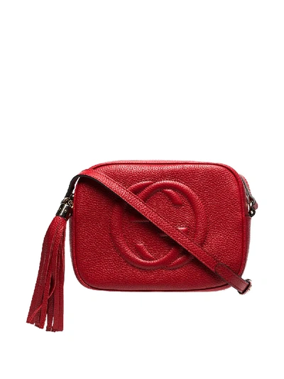 Shop Gucci Soho Crossbody Bag In Red