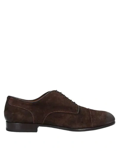 Shop Antonio Maurizi Laced Shoes In Dark Brown