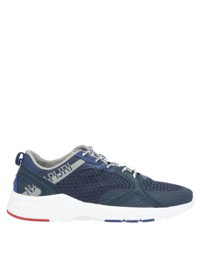 Shop Napapijri Sneakers In Dark Blue