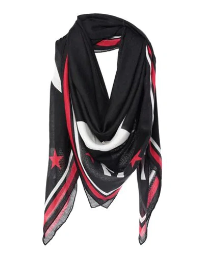 Shop Givenchy Square Scarf In Black