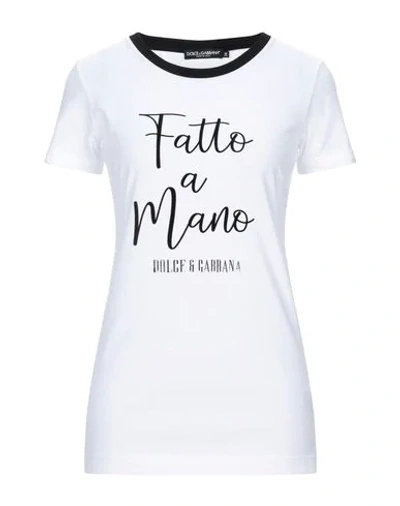Dolce & Gabbana T-shirts In White