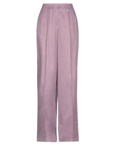 Shop Incotex Pants In Mauve