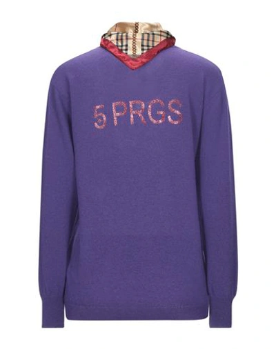 Shop 5 Progress Sweaters In Purple