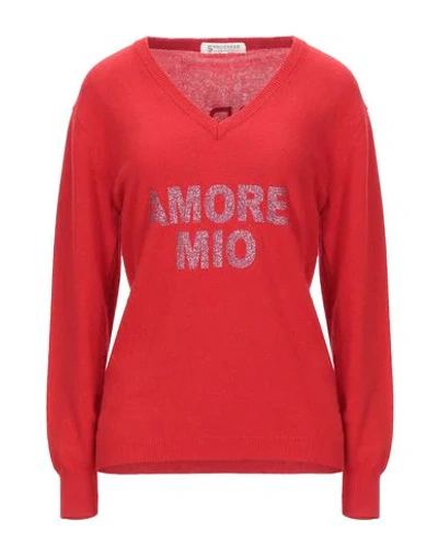 Shop 5 Progress Woman Sweater Red Size Xs Wool, Viscose, Polyamide, Cashmere