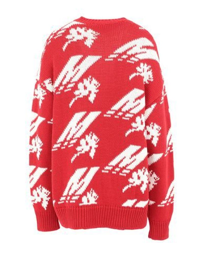 Shop Msgm Sweaters In Red