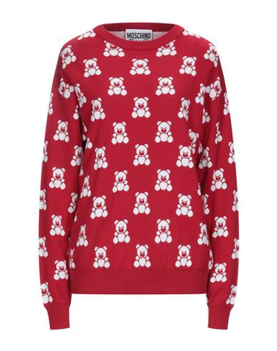 Shop Moschino Woman Sweater Red Size S Cotton