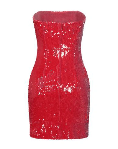 Shop Dondup Woman Mini Dress Red Size 6 Polyester, Elastane