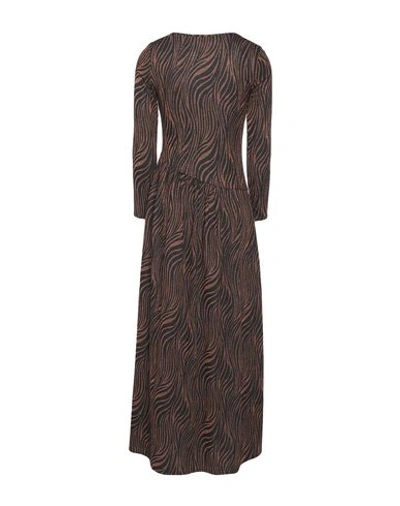 Shop Hopper Woman Midi Dress Rust Size 4 Polyester, Viscose, Nylon, Elasterell-p In Red