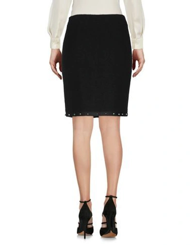 Shop Boutique Moschino Woman Mini Skirt Black Size 4 Virgin Wool, Polyamide