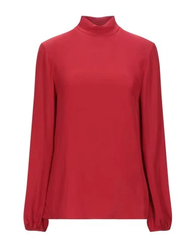 Shop Theory Woman Blouse Red Size M Silk