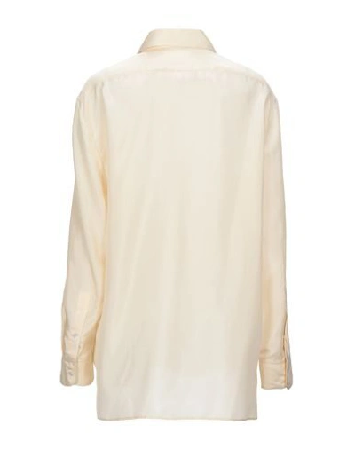 Shop The Row Solid Color Shirts & Blouses In Beige