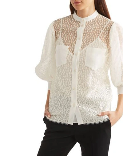 Shop Givenchy Shirts In Ivory