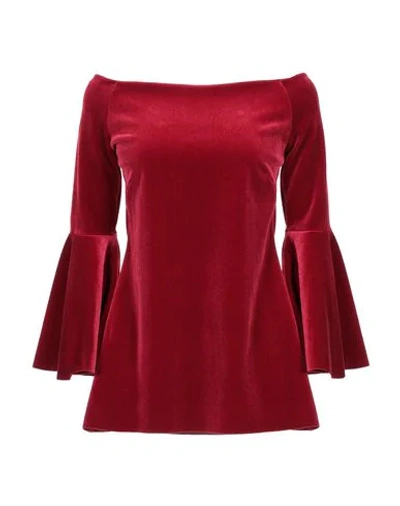 Shop Chiara Boni La Petite Robe Blouses In Red