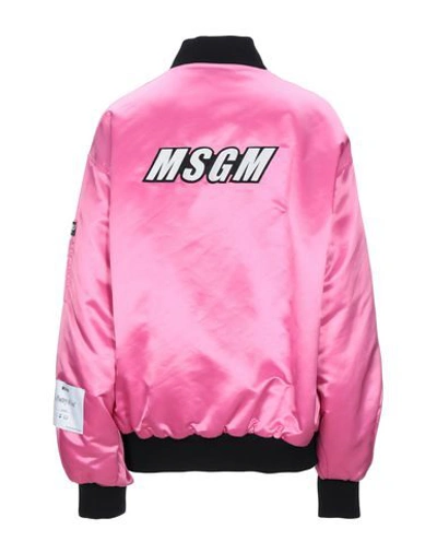 Shop Msgm Bomber In Pink