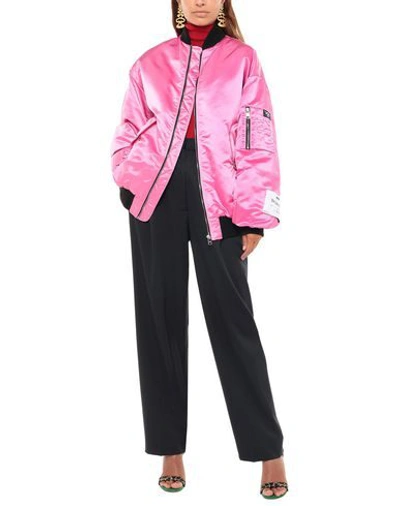 Shop Msgm Bomber In Pink