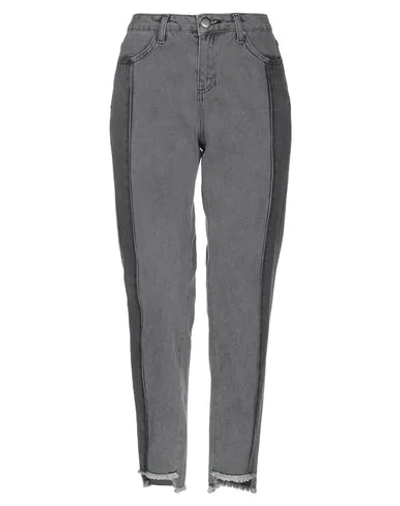 Shop Just Female Denim Pants In Grey