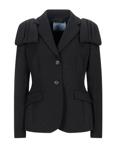 Shop Prada Sartorial Jacket In Black