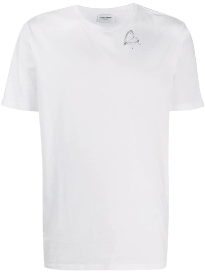 Shop Saint Laurent Illustrated Motif-print T-shirt In White
