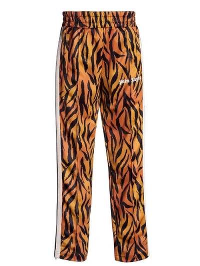 Shop Palm Angels Tiger Print Track Pants In Multicolor