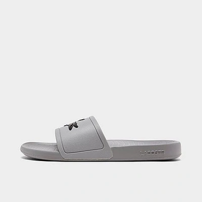 Shop Lacoste Men's Fraisier Slide Sandals In Grey