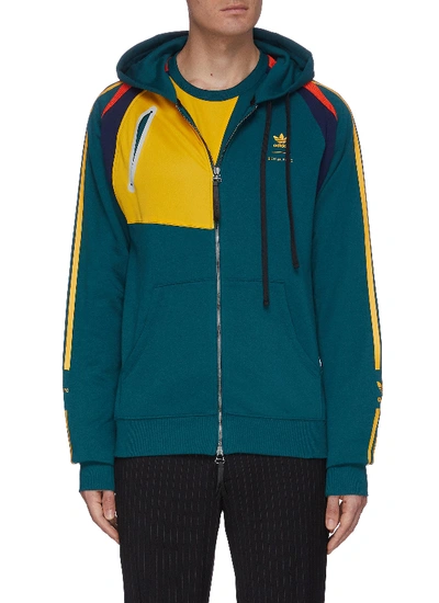 Shop Bed J.w. Ford Colourblock Stripe Outseam Hooded Jacket In Multi-colour