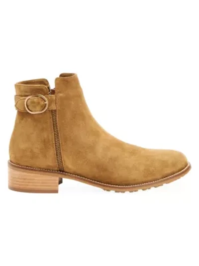 Shop Aquatalia Orleena Suede Ankle Boots In Camel
