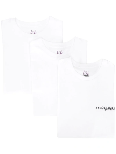 Shop Readymade Boxy Fit Printed Logo T-shirt In White