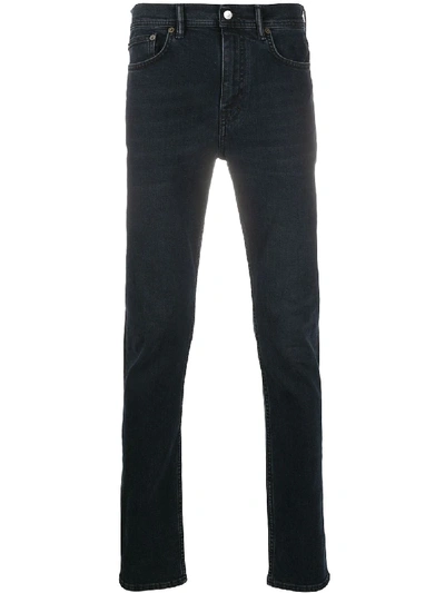 Shop Acne Studios North Faded-effect Skinny Jeans In Blue
