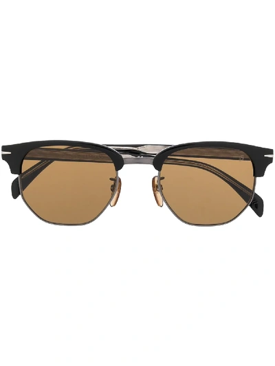 Shop David Beckham Eyewear Db 1002/s Square-frame Sunglasses In Black