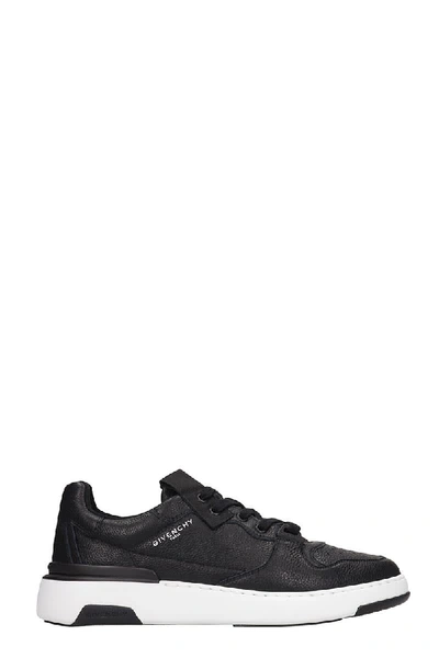 Shop Givenchy Wing Low Sneakers In Black Leather