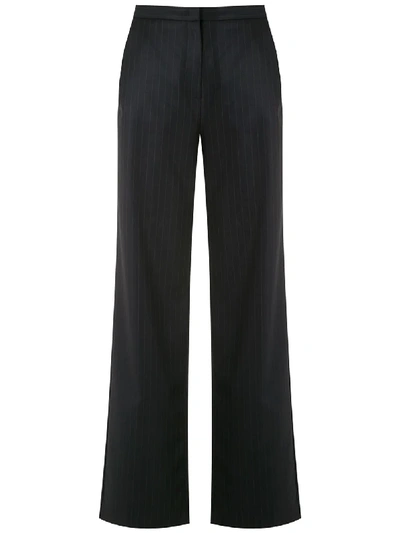 Shop Egrey Cold Wool Trousers In Blue