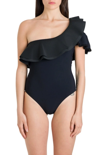 Shop Anjuna Maria Vittoria One-piece Swimsuit In Black