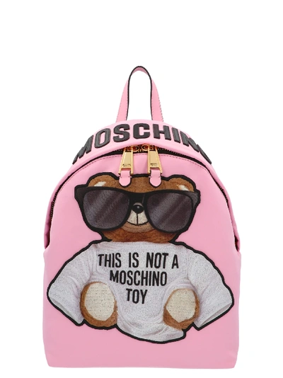 Shop Moschino Teddy Bag In Pink