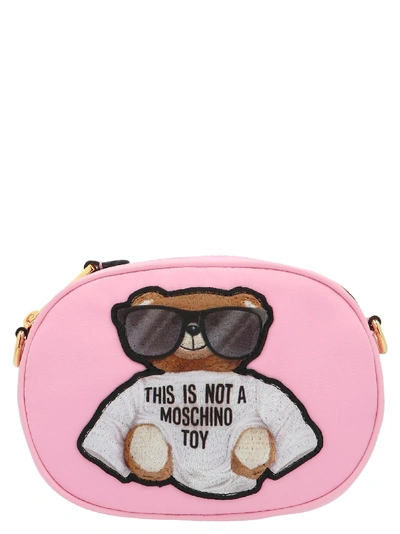 Shop Moschino Teddy Bag In Pink