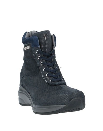 Shop Cesare Paciotti 4us Sneakers In Dark Blue