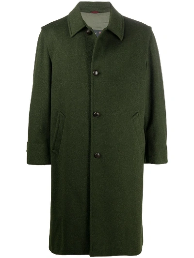 Pre-owned A.n.g.e.l.o. Vintage Cult 1990s Oversized Coat In Green