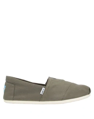 Shop Toms Sneakers In Military Green