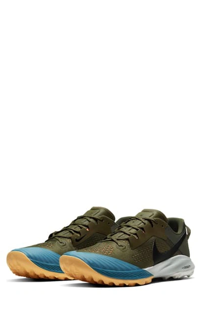 Shop Nike Air Zoom Terra Kiger 6 Trail Running Shoe In Medium Olive/ Black/ Orange